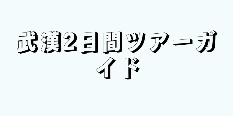 武漢2日間ツアーガイド