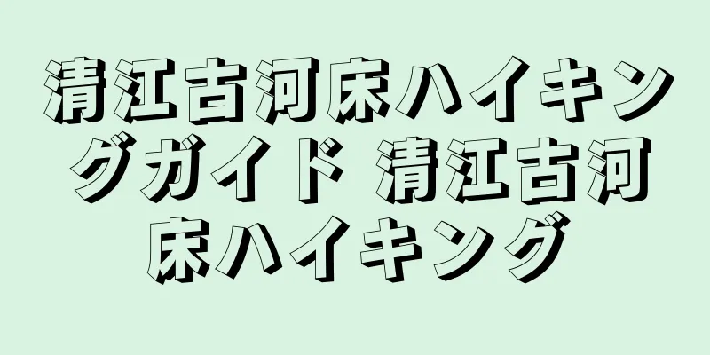 清江古河床ハイキングガイド 清江古河床ハイキング