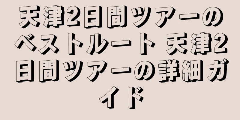 天津2日間ツアーのベストルート 天津2日間ツアーの詳細ガイド