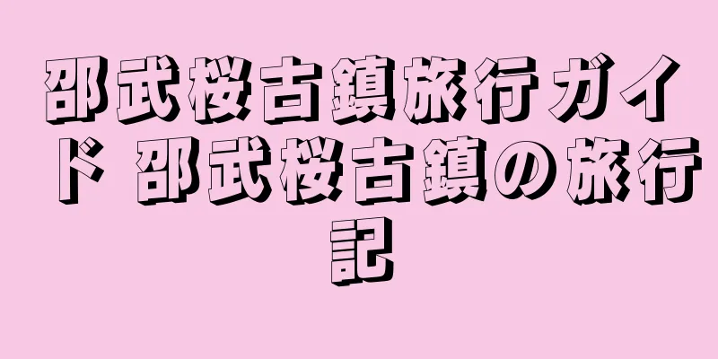 邵武桜古鎮旅行ガイド 邵武桜古鎮の旅行記