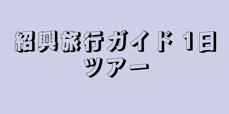 紹興旅行ガイド 1日ツアー