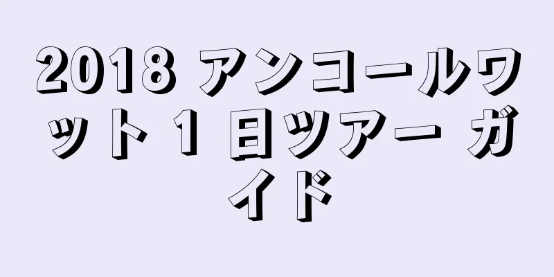 2018 アンコールワット 1 日ツアー ガイド