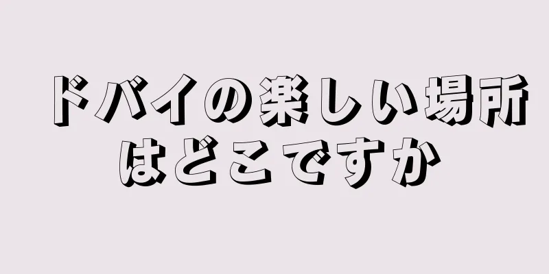 ドバイの楽しい場所はどこですか