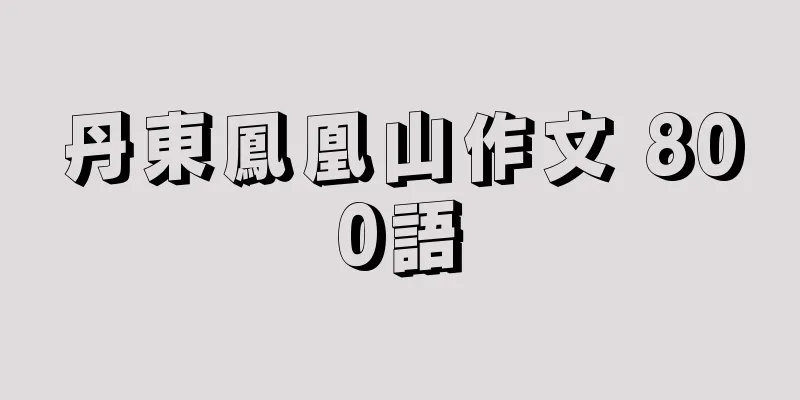 丹東鳳凰山作文 800語