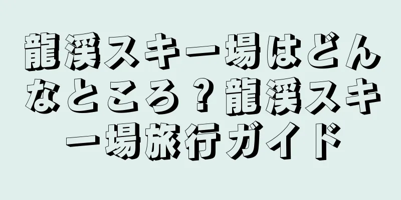 龍渓スキー場はどんなところ？龍渓スキー場旅行ガイド