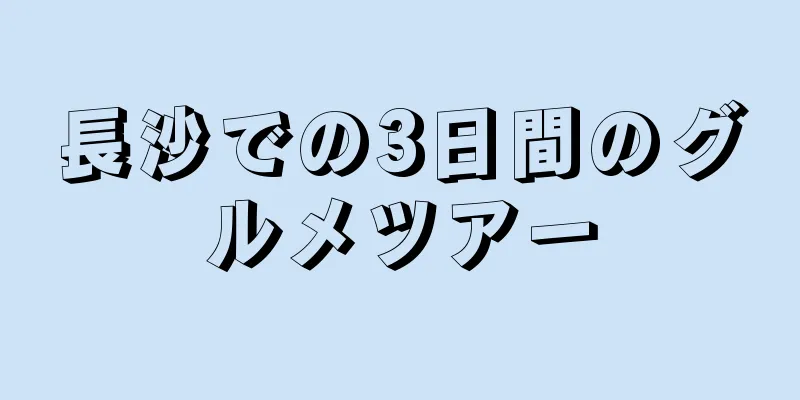 長沙での3日間のグルメツアー