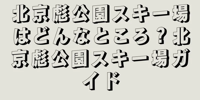 北京彪公園スキー場はどんなところ？北京彪公園スキー場ガイド