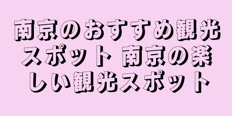 南京のおすすめ観光スポット 南京の楽しい観光スポット