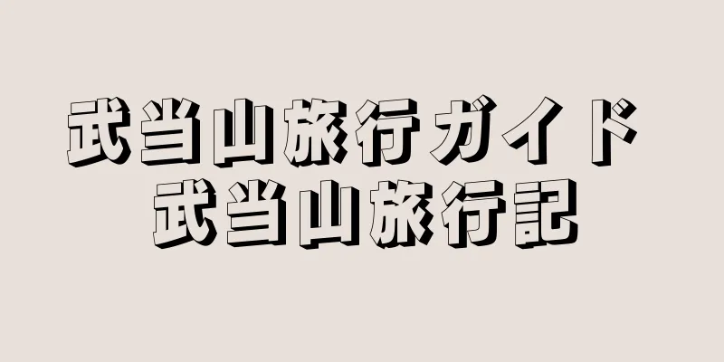 武当山旅行ガイド 武当山旅行記