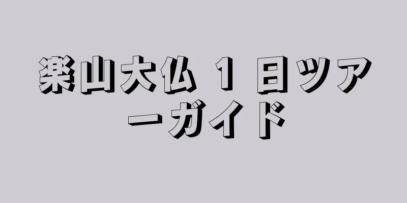 楽山大仏 1 日ツアーガイド