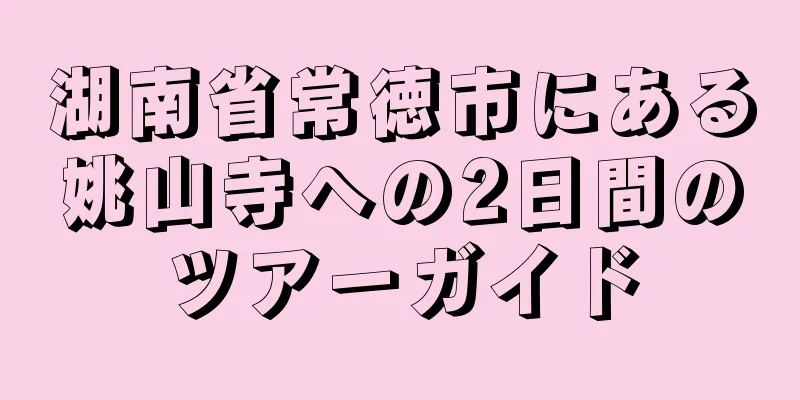 湖南省常徳市にある姚山寺への2日間のツアーガイド