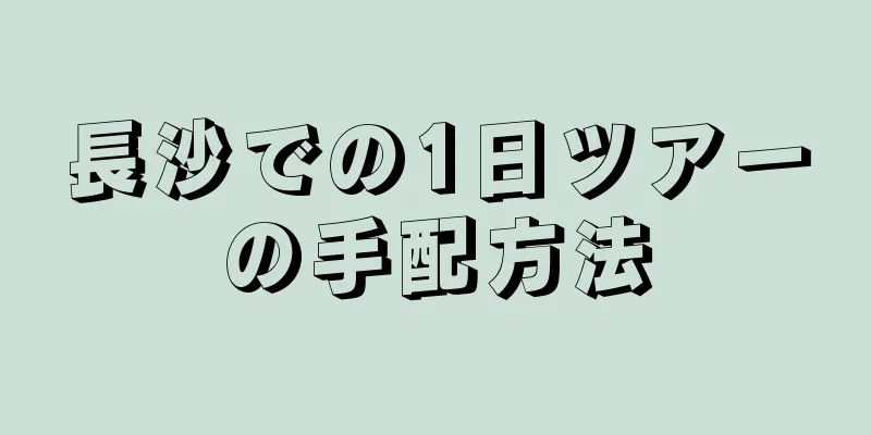 長沙での1日ツアーの手配方法