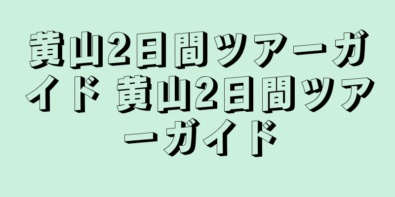 黄山2日間ツアーガイド 黄山2日間ツアーガイド