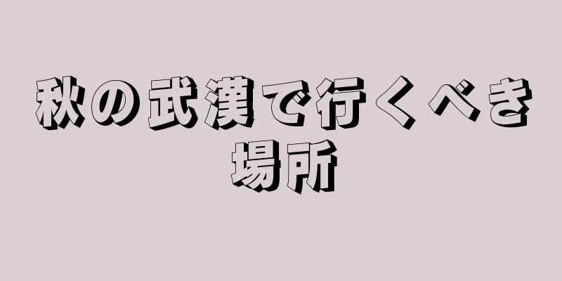 秋の武漢で行くべき場所