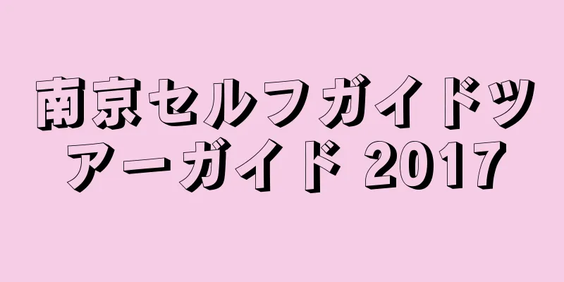 南京セルフガイドツアーガイド 2017