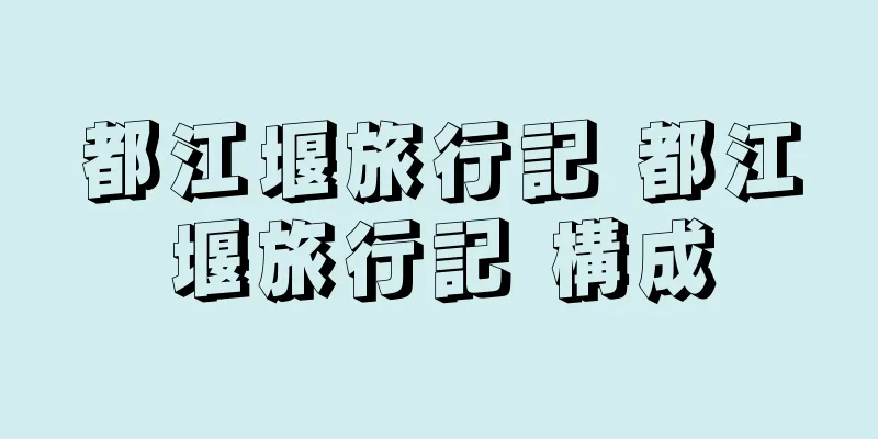 都江堰旅行記 都江堰旅行記 構成