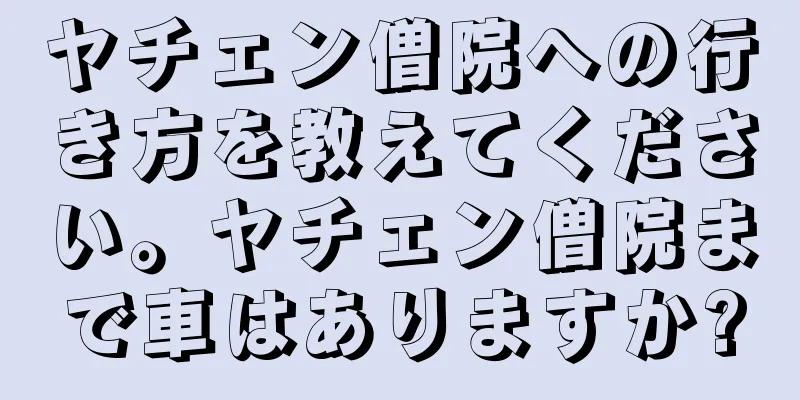 ヤチェン僧院への行き方を教えてください。ヤチェン僧院まで車はありますか?
