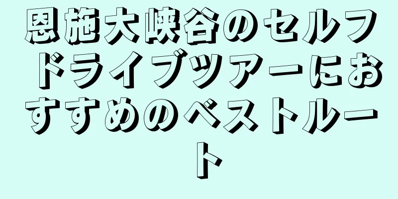 恩施大峡谷のセルフドライブツアーにおすすめのベストルート