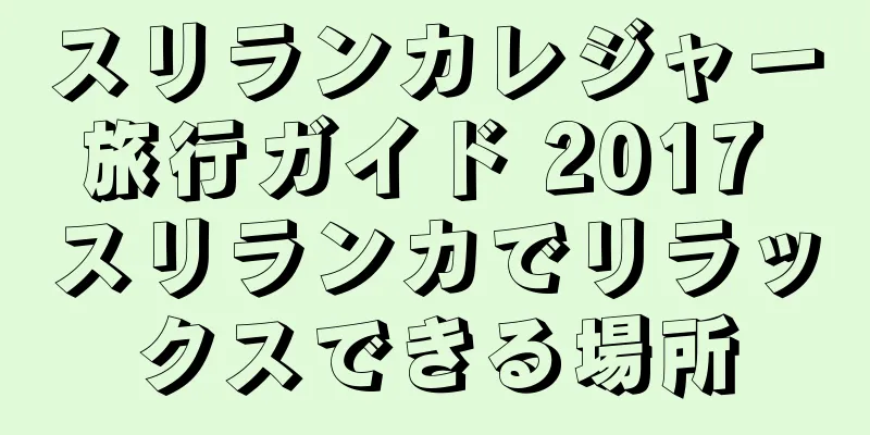 スリランカレジャー旅行ガイド 2017 スリランカでリラックスできる場所