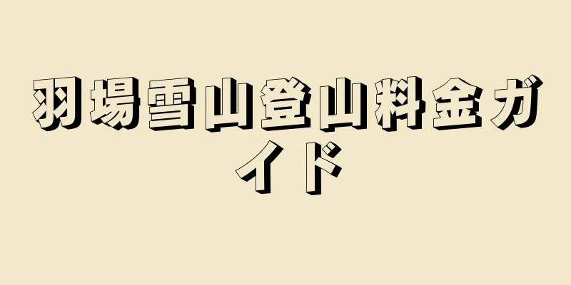 羽場雪山登山料金ガイド