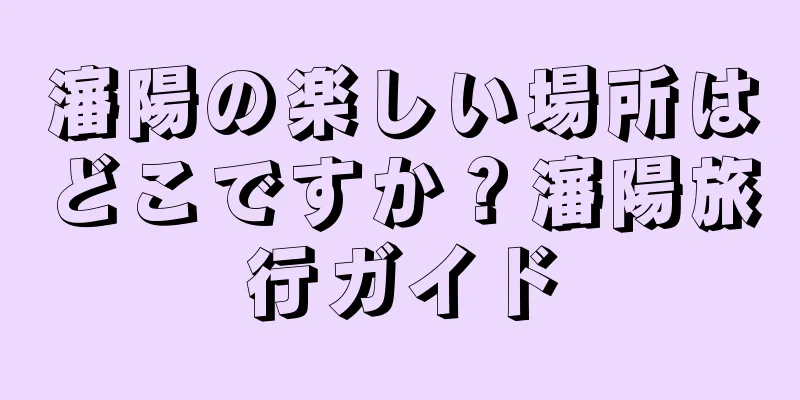 瀋陽の楽しい場所はどこですか？瀋陽旅行ガイド