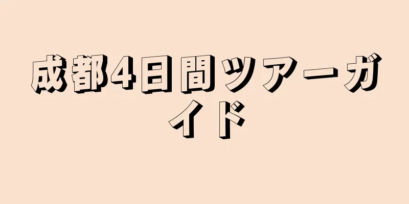 成都4日間ツアーガイド