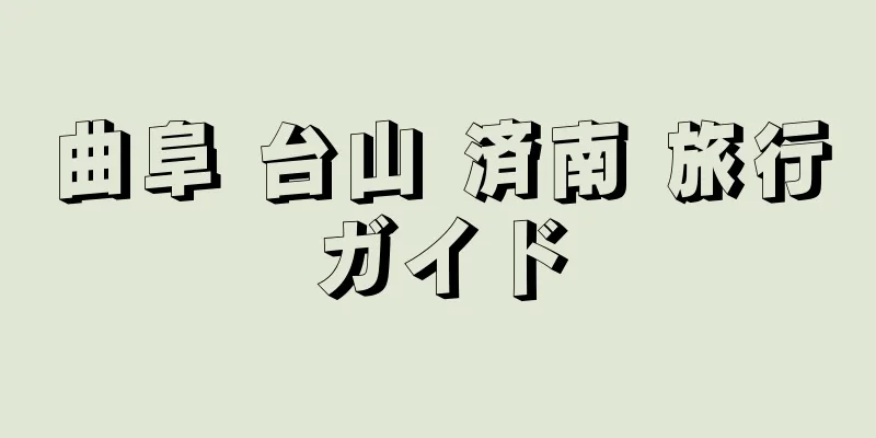 曲阜 台山 済南 旅行ガイド