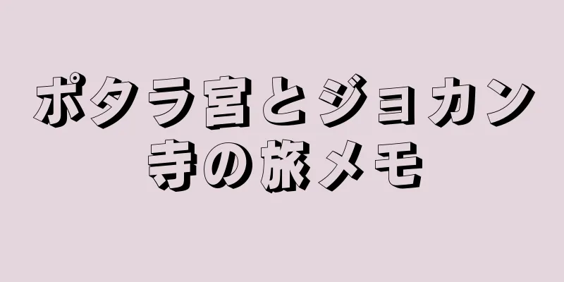 ポタラ宮とジョカン寺の旅メモ