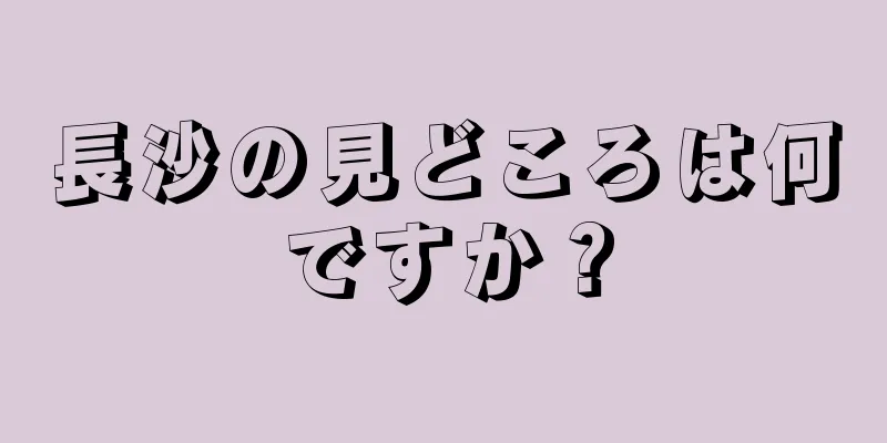 長沙の見どころは何ですか？