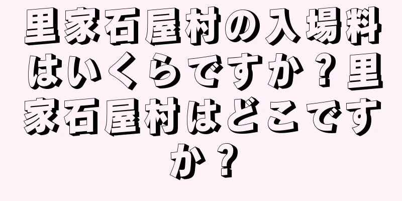 里家石屋村の入場料はいくらですか？里家石屋村はどこですか？