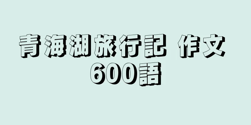 青海湖旅行記 作文 600語
