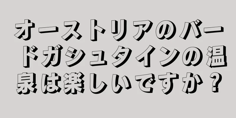 オーストリアのバードガシュタインの温泉は楽しいですか？