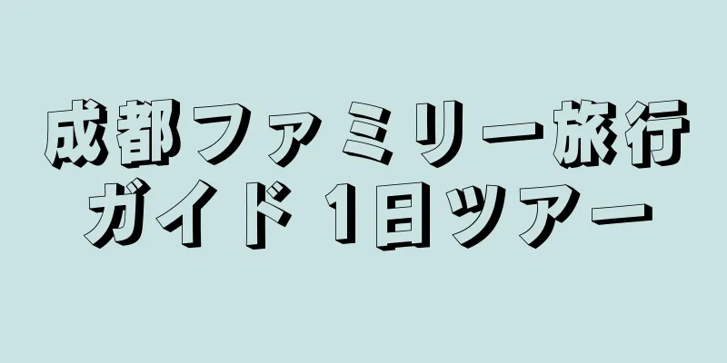 成都ファミリー旅行ガイド 1日ツアー