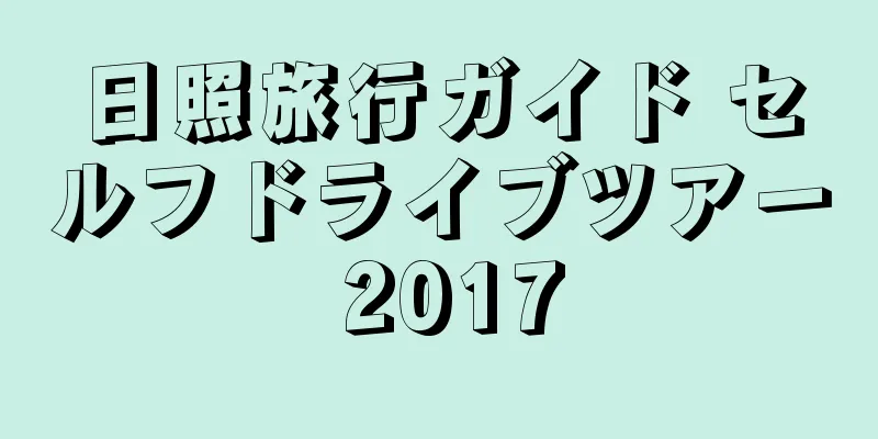 日照旅行ガイド セルフドライブツアー 2017