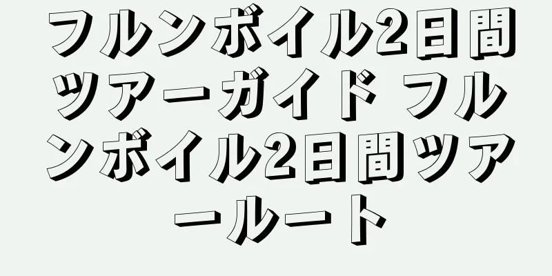 フルンボイル2日間ツアーガイド フルンボイル2日間ツアールート