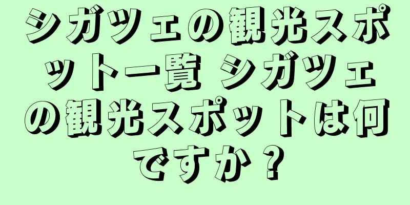 シガツェの観光スポット一覧 シガツェの観光スポットは何ですか？
