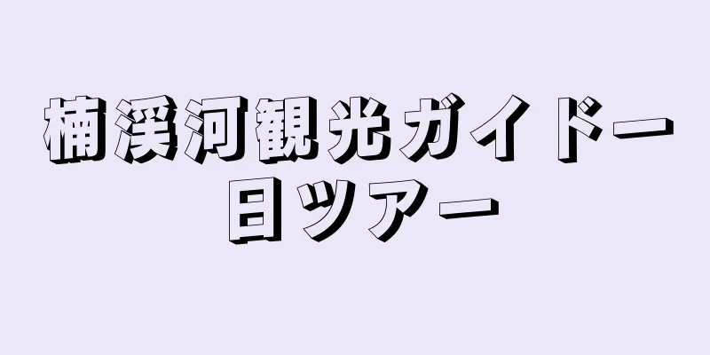 楠渓河観光ガイド一日ツアー