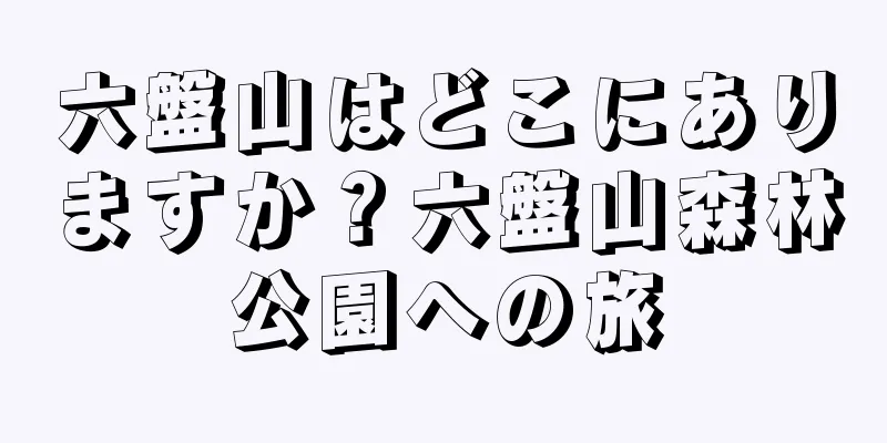 六盤山はどこにありますか？六盤山森林公園への旅