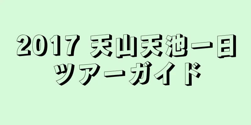 2017 天山天池一日ツアーガイド