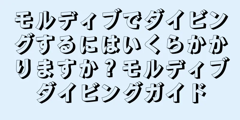 モルディブでダイビングするにはいくらかかりますか？モルディブダイビングガイド