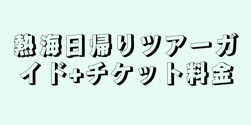 熱海日帰りツアーガイド+チケット料金