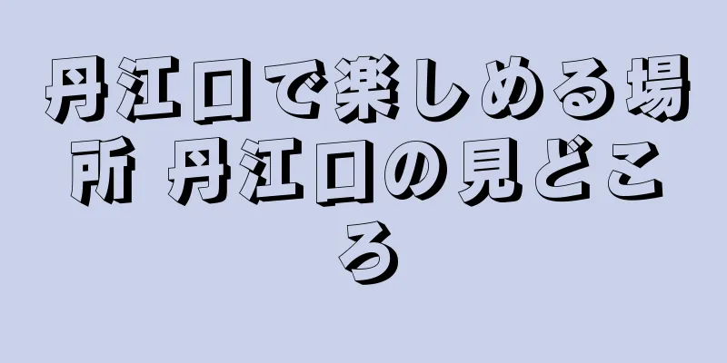 丹江口で楽しめる場所 丹江口の見どころ