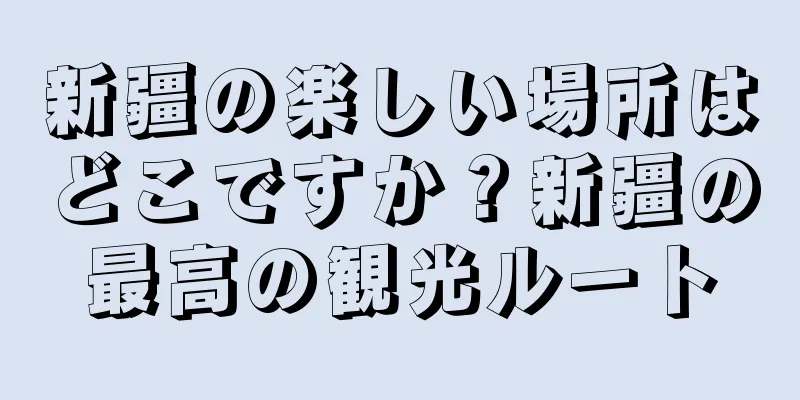 新疆の楽しい場所はどこですか？新疆の最高の観光ルート