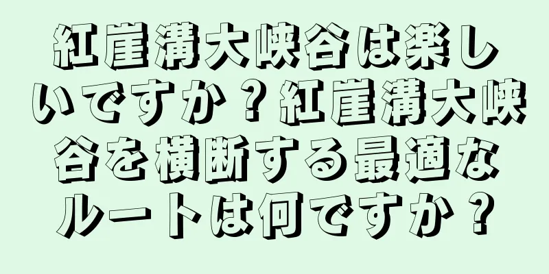 紅崖溝大峡谷は楽しいですか？紅崖溝大峡谷を横断する最適なルートは何ですか？