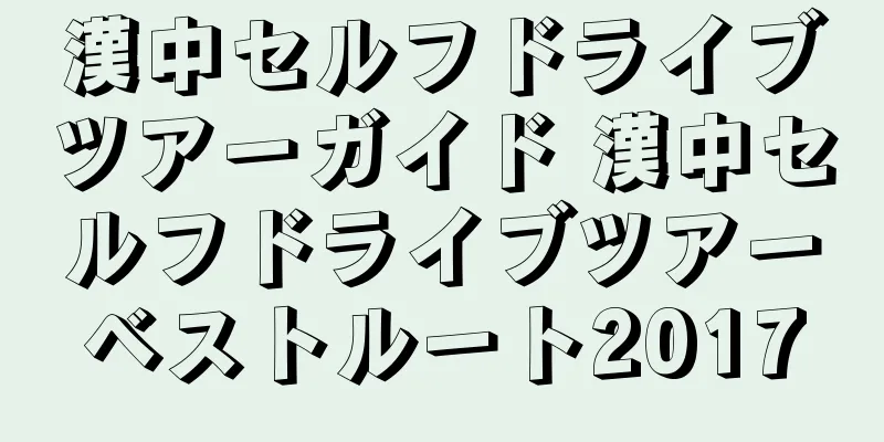 漢中セルフドライブツアーガイド 漢中セルフドライブツアーベストルート2017