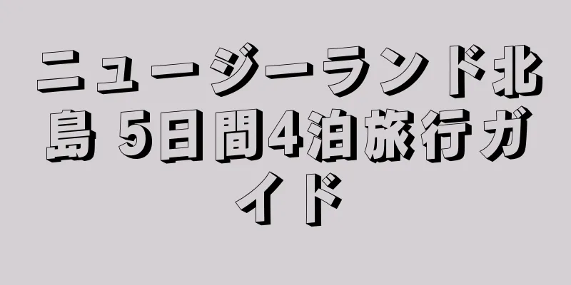 ニュージーランド北島 5日間4泊旅行ガイド