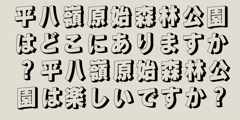 平八嶺原始森林公園はどこにありますか？平八嶺原始森林公園は楽しいですか？