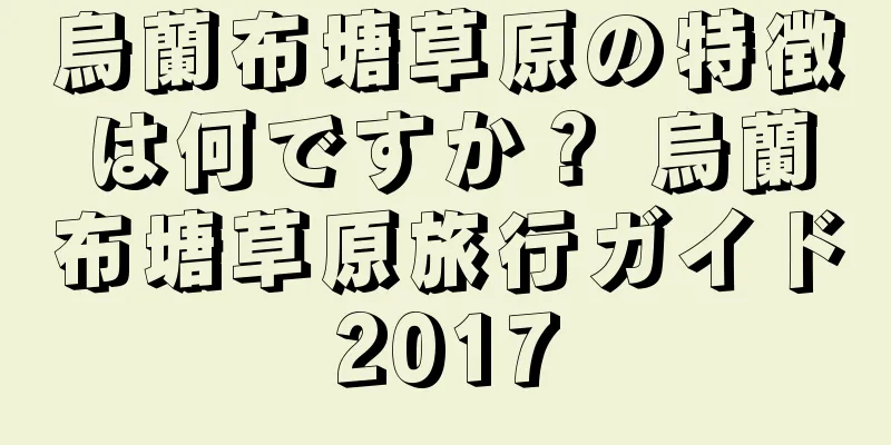 烏蘭布塘草原の特徴は何ですか？ 烏蘭布塘草原旅行ガイド2017
