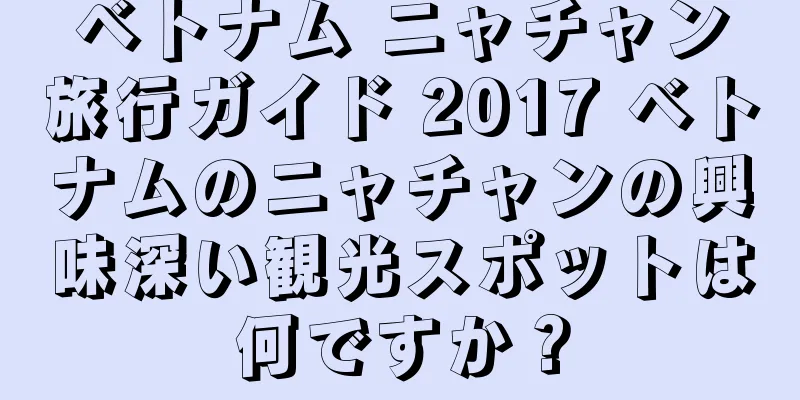 ベトナム ニャチャン旅行ガイド 2017 ベトナムのニャチャンの興味深い観光スポットは何ですか？