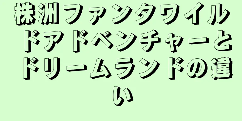 株洲ファンタワイルドアドベンチャーとドリームランドの違い
